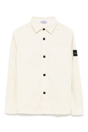 white cotton shirt STONE ISLAND KIDS | 811610203V0097